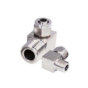 Пневматический соединитель из нержавеющей стали серии <span class=keywords><strong>PL</strong></span> с прямоугольным коленчатым соединением - Product Image 3