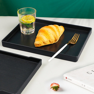 Rectangular Storage <b>Tray</b> Plastic Solid Color Hotel Restaurant Use 1 Compartment Flat Design - Product Image 1
