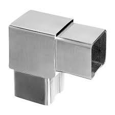 Connettore per Corrimano Quadrato in Acciaio Inox, Gomito per Tubo Quadrato da 40mm - Product Image 5