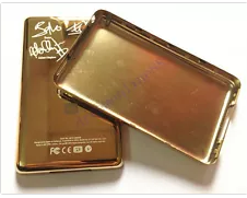 Cover posteriore in metallo Color oro nero per iPod 6th 7th Gen Classic 160GB Video 60GB 80GB <span class=keywords><strong>U2</strong></span> Special Edition sottile spessa - Product Image 5