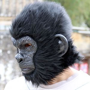 All'ingrosso <span class=keywords><strong>Gorilla</strong></span> <span class=keywords><strong>maschera</strong></span> realistica animale scimmia Cosplay scimpanzé Costume divertente per festa <span class=keywords><strong>maschera</strong></span> per il carnevale di Halloween - Product Image 2