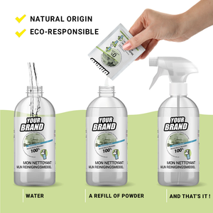 Wholesale Surface <b>Cleaner</b> powder Sachets Eco Powder with Ecocert Certification <b>Limescale</b> Removal powder sachets OEM price - Product Image 2