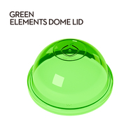 Couvercle transparent jetable de tasse de dôme de diamètre de 90mm pour le thé de lait pp fente d'insertion de paille de bouchon de bouteille de moulage par injection