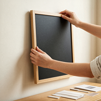 Tableau noir effaçable à sec en bois massif, conforme EN71, non toxique, avec ensemble de craies, pour salle de jeux d'enfants et station de dessin créatif