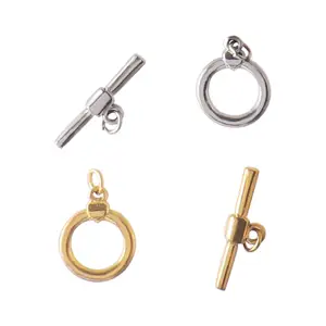 Accessorio per gioielli chiusura a levetta con fibbia OT in acciaio inossidabile per la creazione di braccialetti connettore per componenti per collana Design di gioielli fai da te