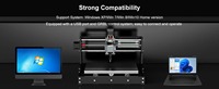 Machine de marquage laser CNC domestique Twotrees TTC3018S, système GRBL, graveur DIY pour le traitement du bois, du plastique et de l'acrylique