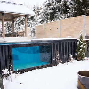 <span class=keywords><strong>Piscine</strong></span> en conteneur personnalisée de 20/40 pieds <span class=keywords><strong>avec</strong></span> fenêtre en verre Piscines en conteneur d'expédition hors sol pour l'extérieur - Product Image 5