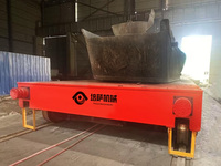 Chariot de transfert de bobines de câbles électriques robustes de 50 tonnes pour la manutention des matériaux dans les aciéries avec certification CE