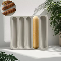 Molde de Silicona para Hornear, para 5 Eclairs de Chocolate, Postres, Tiras Largas, Pasteles en Forma de Dedo, Utensilios de Repostería para Uso en la Cocina