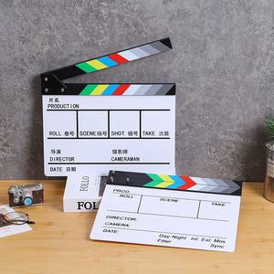 Mystic Arts Acrylic Director Clapperboard Single-Sided Film Production Prop Photo Studio Accessory - Product Image 2
