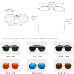 Authentische Vintage Polarisierte Sonnenbrille für Männer und Frauen mit Edelstahlrahmen und UV400-Schutz gegen Strahlung - Product Image 6