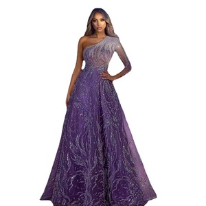<span class=keywords><strong>Vestido</strong></span> de Fiesta Elegante para Mujer, Estilo Europeo Americano 2025, Corte Entallado, <span class=keywords><strong>Largo</strong></span>, <span class=keywords><strong>con</strong></span> Abertura Lateral, Lentejuelas, Manga Abierta, Nuevo Estilo Primavera-Verano - Product Image 5