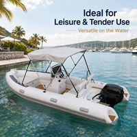 Bateau pneumatique de luxe à coque rigide de 16 pieds (480 cm) à grande vitesse pour les sports nautiques