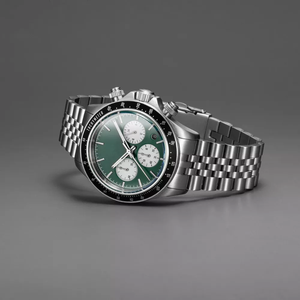 Montre de sport de plein air en acier inoxydable 316, cadran chronographe panda, verre saphir, quartz, montre de plongée, montre luminescente - Product Image 2