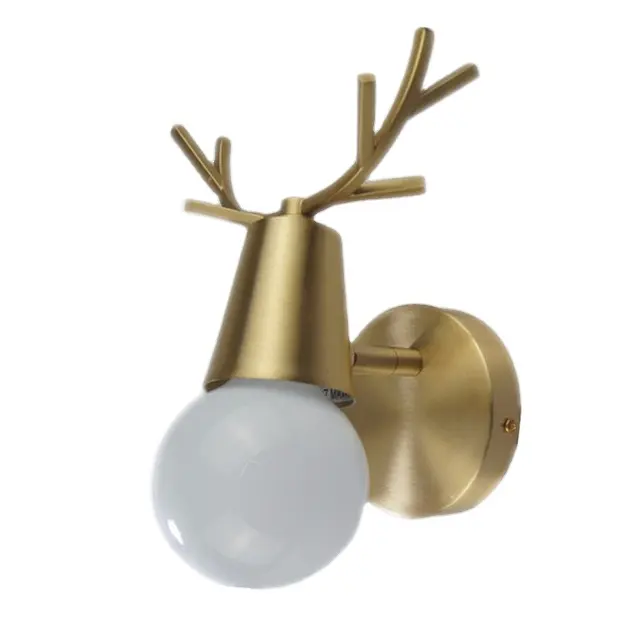 Antler power outlet bedside lamp peacock wall outdoor led light