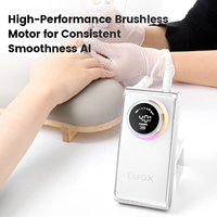 LUGX - Perceuse à ongles professionnelle portable sans fil, prise USB, cuir, 40000 tr/min, pour vernis gel, outils et accessoires pour ongles