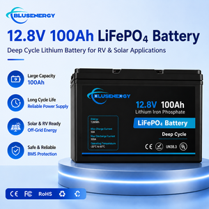 Batería Recargable LiFePO4 de 12V 100Ah para RV, Sistemas Solares Marinos, Motor de Arrastre, UPS, Almacenamiento de Energía, 5000 Ciclos de Vida Útil - Product Image 1