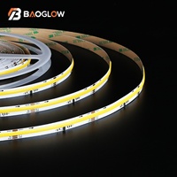 Nouvelle Offre 2025 : Bande LED Flexible COB DC 24V 360 LED/m 11W/m IP20 10MM CRI 90 100LM Effet Eau Courante pour Intérieur