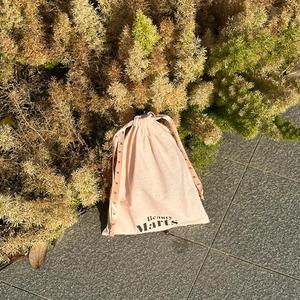 Wholesale Customized Gots Organic Cotton <b>Drawstring</b> Bag Large Cotton Dust <b>Pouch</b> With Printed Ribbon - Product Image 4
