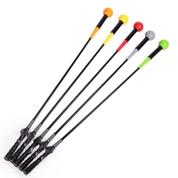 Entrenador de Swing de Golf OEM de 47 Pulgadas con Empuñadura de TPE, Cabeza de Silicona y Varilla de Fibra de Vidrio, Ayuda para el Entrenamiento de Swing de Golf