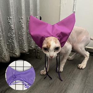 Gorro de Baño <span class=keywords><strong>para</strong></span> Mascotas 100% Impermeable de Tela Oxford - Protege los Oídos del Agua, Elimina la Irritación, Aseo <span class=keywords><strong>para</strong></span> Gatos sin Estrés <span class=keywords><strong>para</strong></span> Uso en el Baño - Product Image 3