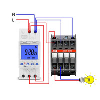 Reloj electrónico programable de 1 segundo a 168 horas, 16A, 30A, 110V, 220V, pantalla LCD con retroiluminación grande, temporizador con función de bloqueo