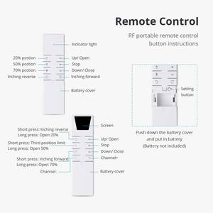 Zemismart ZigBee Con Lăn Rèm Rèm Động Cơ Cho 17Mm 25Mm 28Mm Ống Tuya Có Thể Sạc Lại Điện Rèm Động Cơ Alexa Google Nhà - Product Image 5