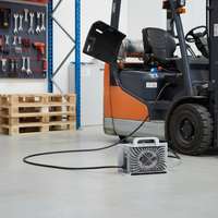 Chargeur de chariot élévateur LNLEE 36V 20A 1200W 36 Volts, chargeur résonant LLC pour chariot élévateur électrique, chargeur de batterie industriel