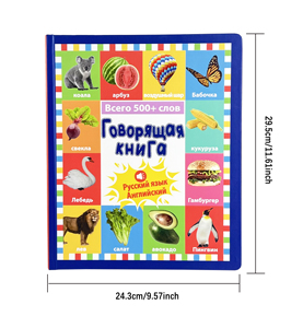 2025 nouveau livre sonore anglais <span class=keywords><strong>russe</strong></span> <span class=keywords><strong>Alphabet</strong></span> Machine d'apprentissage <span class=keywords><strong>Audio</strong></span> jouets éducatifs pour les enfants - Product Image 2