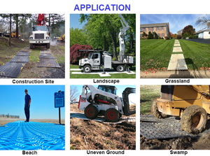 pe <b>sheet</b> railway spill track mat construction site trackout control mats for road - Product Image 6