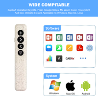 Control Remoto Inalámbrico USB de 2.4GHz para Presentaciones, Compatible con Mac/Windows, Potencia <1mW, Presentador PowerPoint, Puntero Rojo para Presentaciones, Alcance de 50M