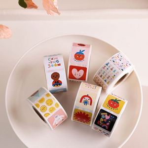 Autocollants circulaires adhésifs en gros, 500 étiquettes de Noël « Merci » pour la décoration intérieure - Product Image 5