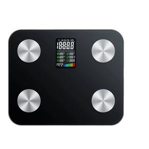 Yüksek kaliteli kapalı ev akıllı cam üst VA ekran renkli ekran elektronik dijital vücut tartı mavi diş fonksiyonu ile - Product Image 3