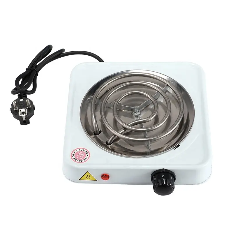 Portable 1000w Mini Cookwares Countertop Single Electric Hot Plate Stove With Adjustable Temperature For Cooking