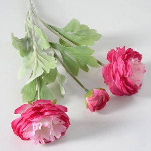 <span class=keywords><strong>3D</strong></span> 3 đầu đổ xô qianzi lulian mô phỏng hoa mẫu đơn 50cm nhà phòng khách trang trí bàn Lưới Đỏ tiktok Cuốn sách nhỏ màu đỏ - Product Image 5