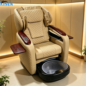 Sillón de Pedicura y Manicura KISEN Moderno y Lujoso para Salón de Belleza, con Spa para Pies con Hidromasaje sin Tuberías, Masaje Corporal Completo - Product Image 2