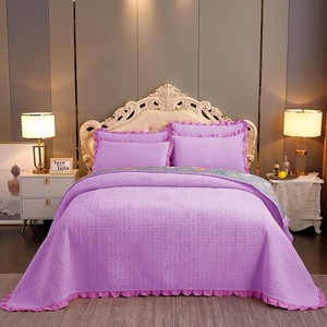 <span class=keywords><strong>Copriletto</strong></span> in Velluto di Latte Invernale Molee Textile, Tinta Unita, Tessile per la Casa, <span class=keywords><strong>Blu</strong></span>, per Hotel e Uso Domestico - Product Image 5