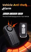 Alarm Nirkabel Mini untuk Sepeda Motor, Anti Air, Sensor Getaran 3D, Kontrol Jarak Jauh, Sensitivitas Dapat Diatur, untuk Jendela dan Pintu