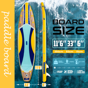 Planche à pagaie gonflable avec accessoires de planche à pagaie SUP de qualité supérieure, plate-forme EVA antidérapante pour tous les niveaux de compétence - Product Image 2