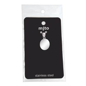 Ciondolo Rotondo in Acciaio D.15mm Componenti per Gioielli Confezionati in Sacchetto - Product Image 2