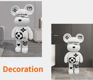 Nuevas Llegadas, <span class=keywords><strong>Mini</strong></span> Bloques de Construcción Armables, Oso de 93 cm, Colección de Micro Bloques de Construcción, Figuras de Oso Bearbrick, Juguetes con Luz LED - Product Image 5