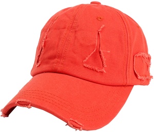 Toptan stok Vintage kırık ağır yıkama sıkıntılı boş yüksek kaliteli yama beyzbol şapkası - Product Image 2