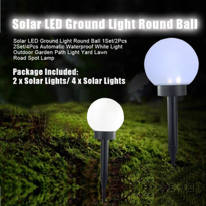 Lampe LED ronde minimaliste pour pelouse, éclairage extérieur pour cour, aménagement paysager communautaire, ampoule d'ambiance pour jardin - Product Image 3