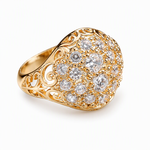 Bague Dôme Tendance pour Femme – Anneau de Doigt à la Mode - Product Image 1