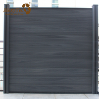 Coextrusión Wpc poste de valla y paneles de valla suministros de jardín precio barato Oem madera Natural Pvc tratamiento de superficie recubierto 1 Juego