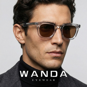 Lunettes de soleil carrées Wanda S31242, monture complète, UV400, protection solaire pour hommes, à la mode - Product Image 1