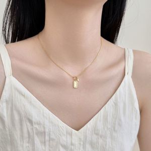 Dylam Dainty <b>Choker</b> Necklace Cz Pendant Necklace Rhodium 18k Gold Plated Link Chain Necklace for Women Jewelry Gifts - Product Image 4