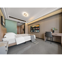 Nouvelle collection de meubles de chambre d'hôtel en bois de luxe sur mesure, lit double, fabricant de meubles d'hôtel