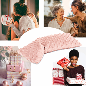 Coussin chauffant micro-ondable en graines de lin pour le cou, enveloppement aromathérapeutique lesté à la lavande, chaleur humide profonde et thérapie par le froid pour la douleur - Product Image 6