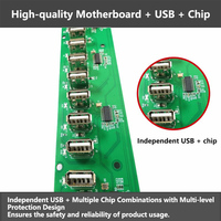 Hub USB de 20/40/60 Puertos para iPhone y Android, Sistema de Servidor para Granjas de Teléfonos, Máquinas para Granjas de Teléfonos